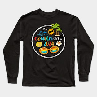 2024 Cousin Crew Summer Vacation Beach Family Trips Matching Long Sleeve T-Shirt